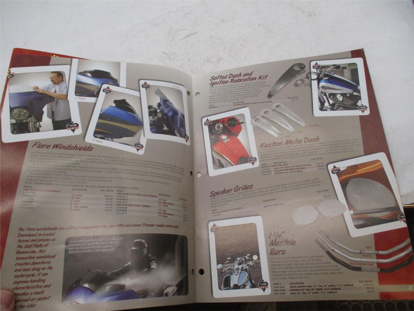 2008 Klock Werks Drag Specialties Harley Davidson Windshield Parts Catalog Book