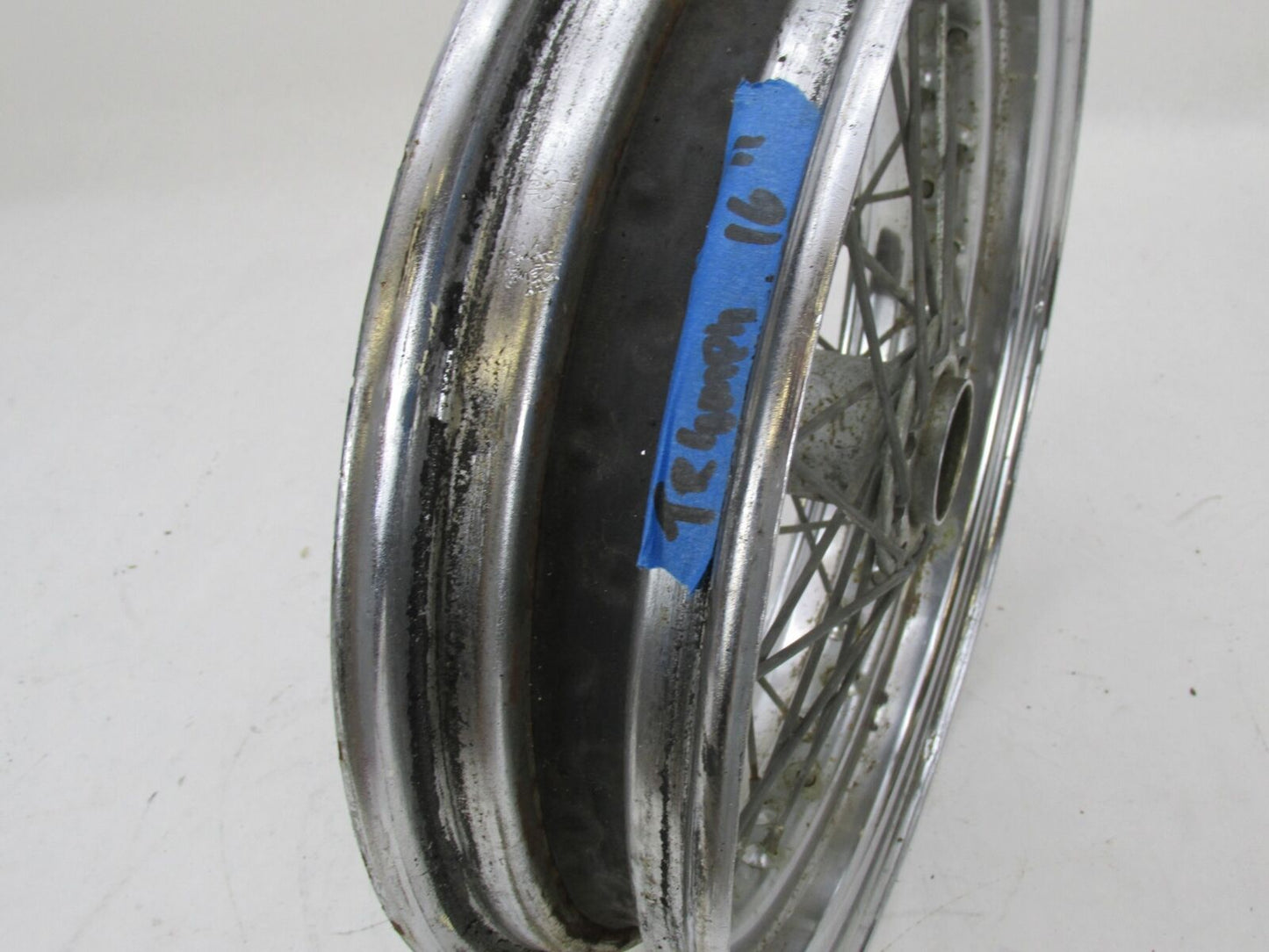 Vintage Triumph BSA Motorcycle 40 Spoked Spoke Wheel Rim 16"
