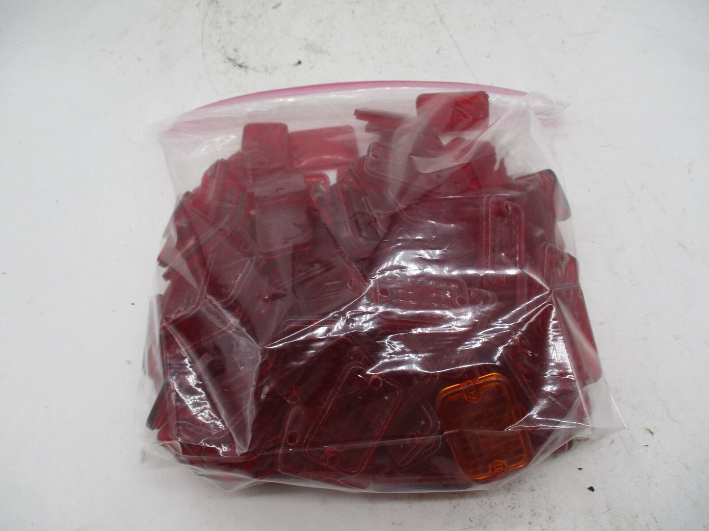 Huge Bulk lot of Harley 1.75" x 1" Motorcycle Mini Baron Marker Light Red Lenses