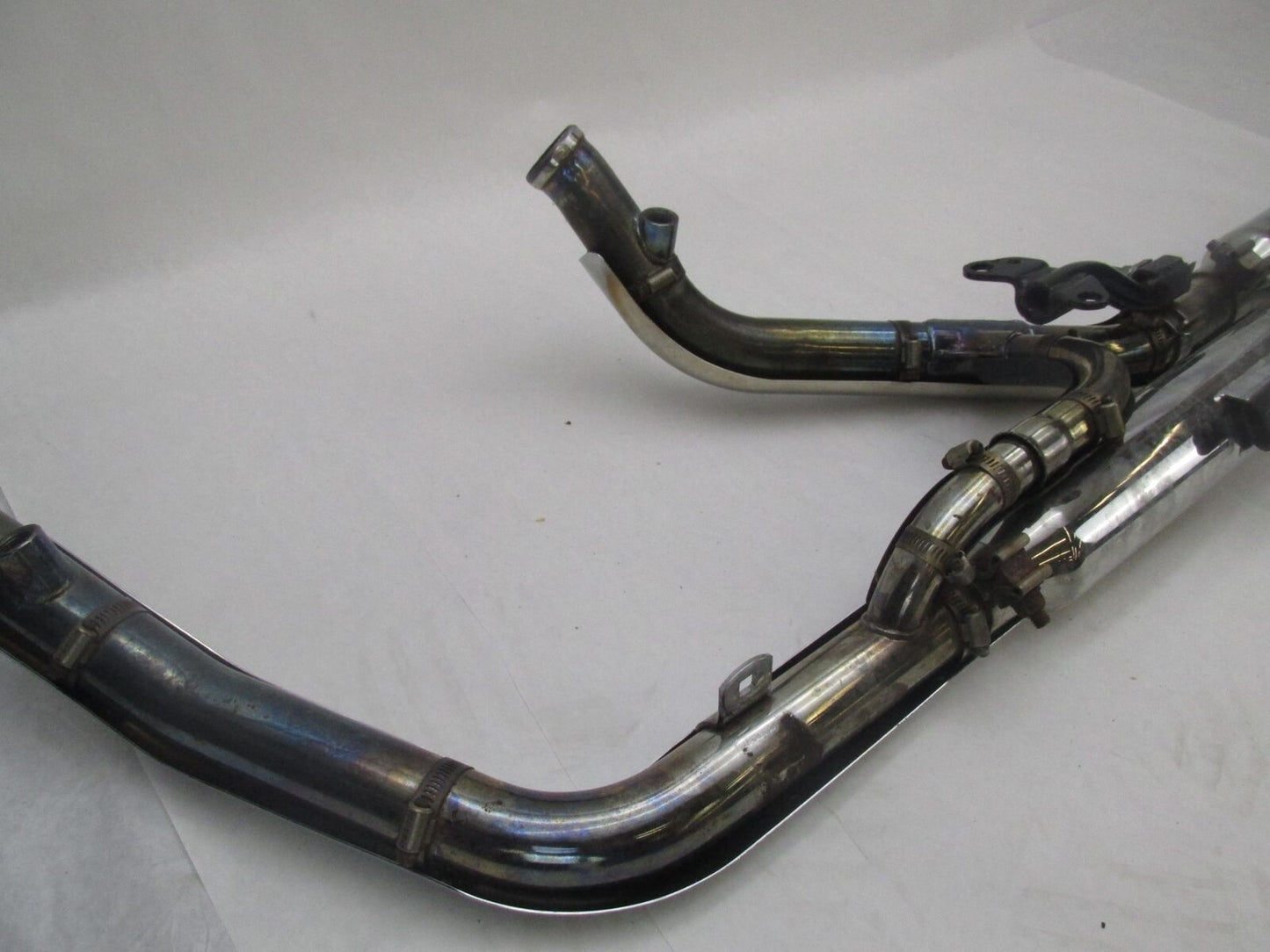 Harley Davidson Softail Exhaust System w/ Aftermarket Slash Cut Slip Ons #1