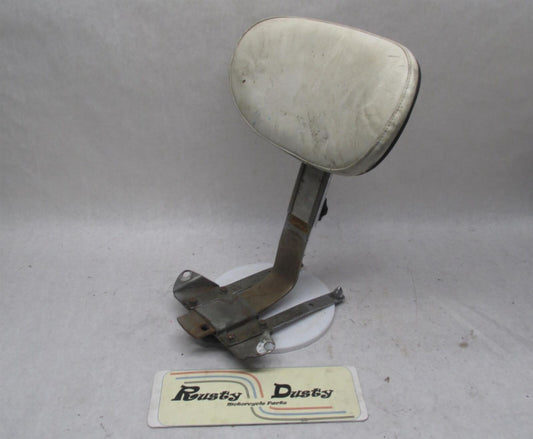 Harley Davidson Shovelhead Panhead White Adjustable Flex-A-Back Flex Backrest