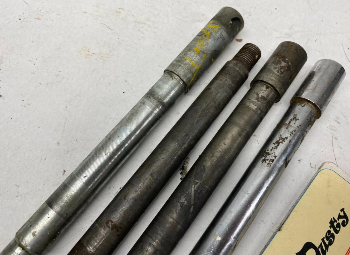 Mixed Lot of Harley Davidson Front Rear Wheel Axles Sportster Narrow Glide