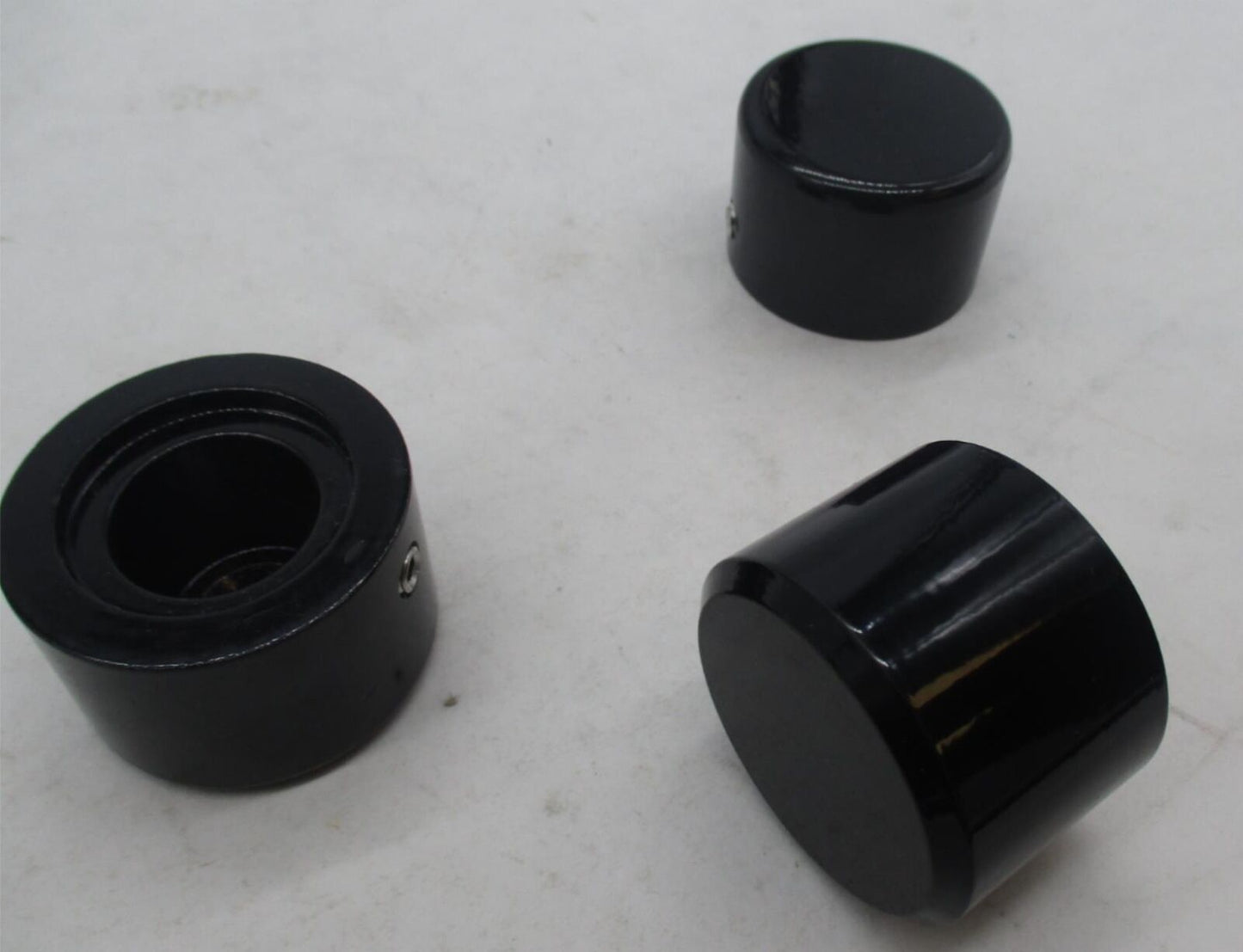 Mixed Lot of 3 Harley Davidson Gloss Black Axle Covers