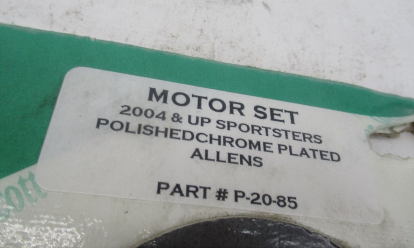 Harley 2000+ Sportsters Gardner Westcott Polished Chrome Motor Set P-20-85
