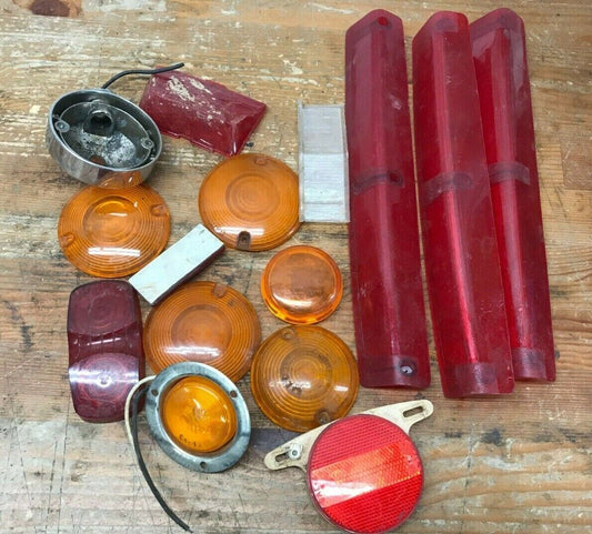 Mixed Lot of Harley Davidson Chopper Turn Signal Blinker Brake Light Lenses part