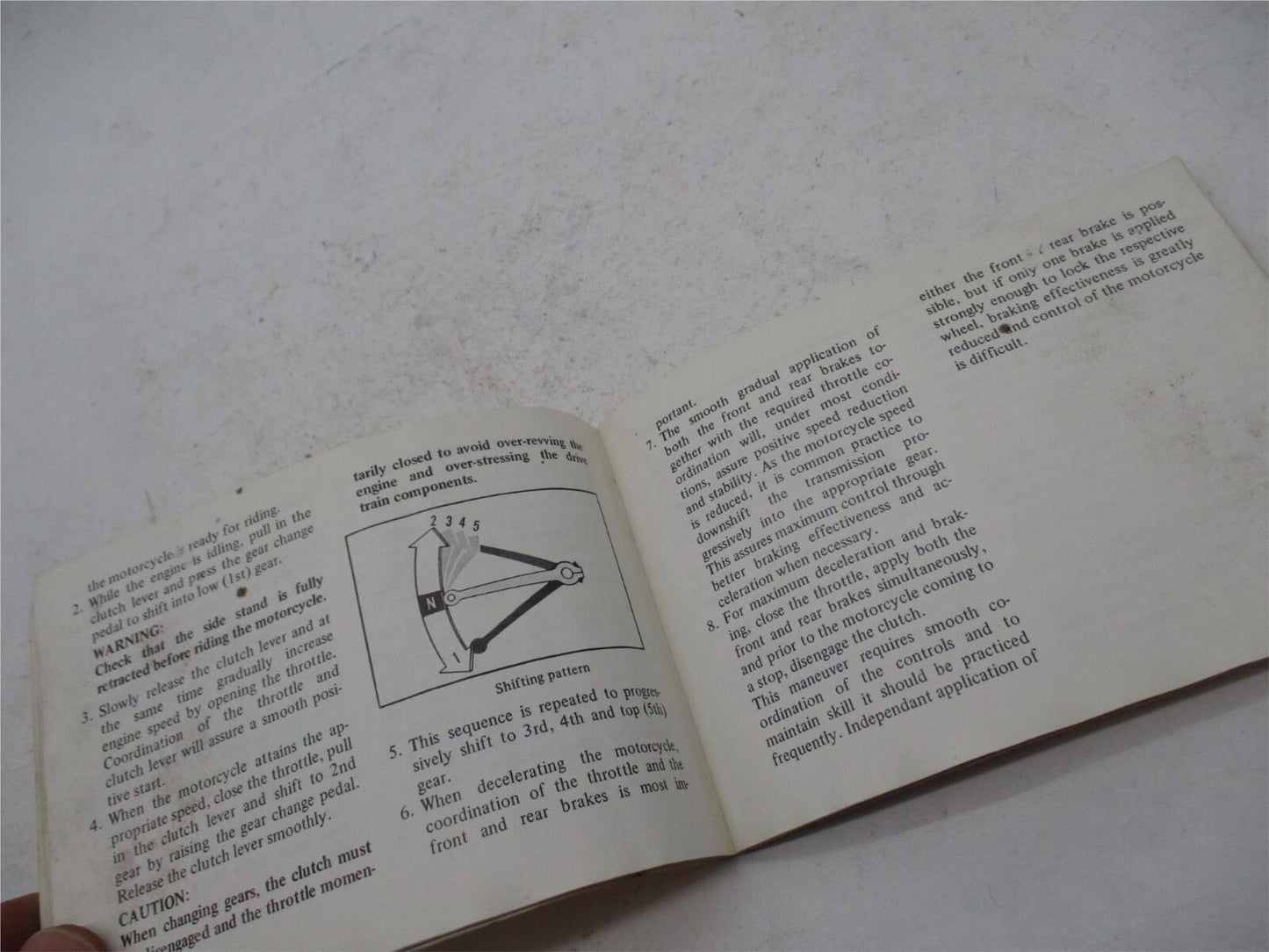 Vintage Honda OEM Original 1974 CB500T Owner's Manual