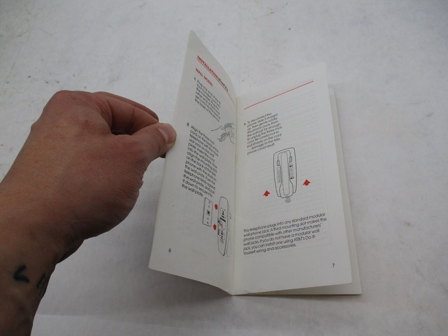 Vintage AT&T Traditional Telephone 100 Wall and Table Owner's Manual