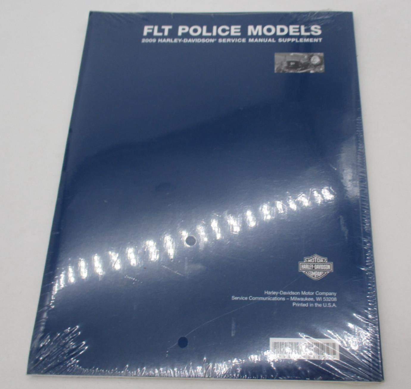 Harley Davidson 2009 FLT Police Models Supplement Service Manual 99483-09ESP