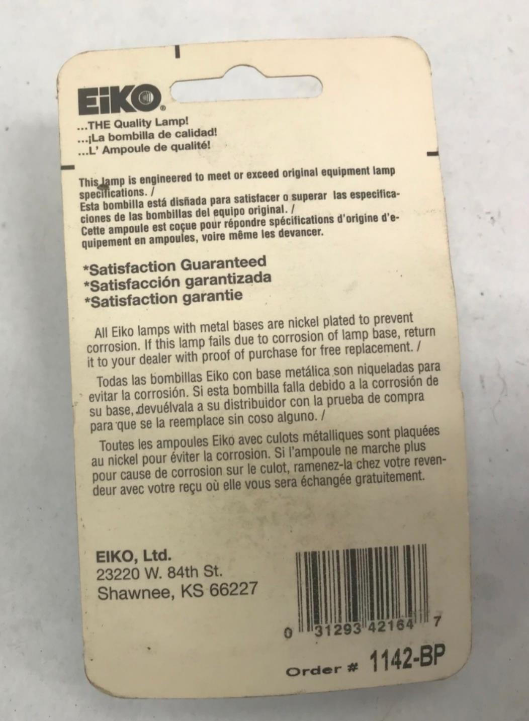 Eiko Set of Two Light Bulbs 1142