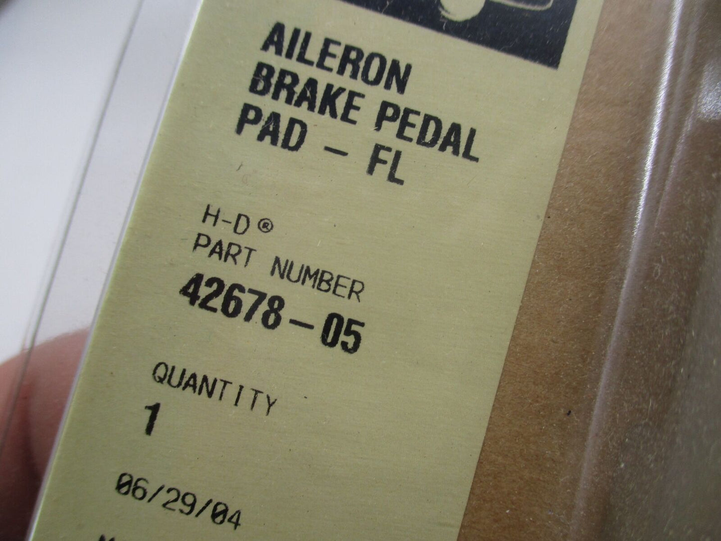 Harley Davidson Genuine NOS Touring Aileron Brake Pedal Pad 42678-05