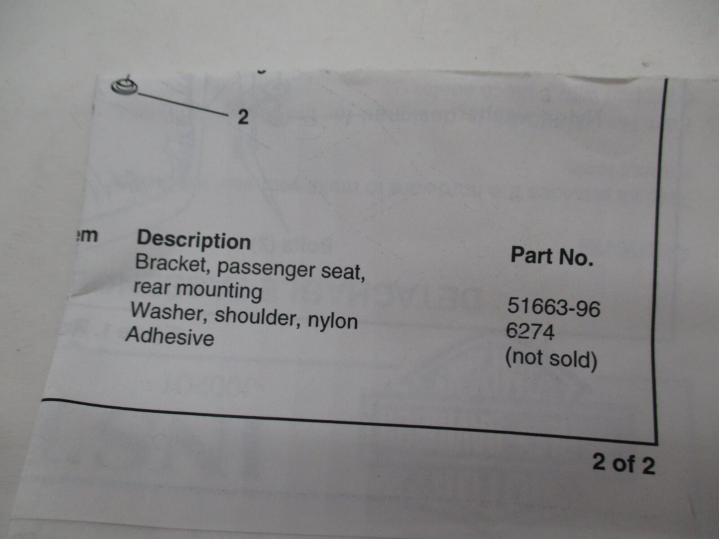 Harley Davidson Genuine Detachable Seat Screw and Trim Knob 51675-96