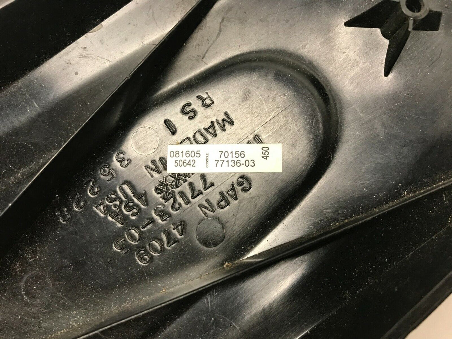 Harley gas tank cb intercom console Trim 77123-03 77136-03