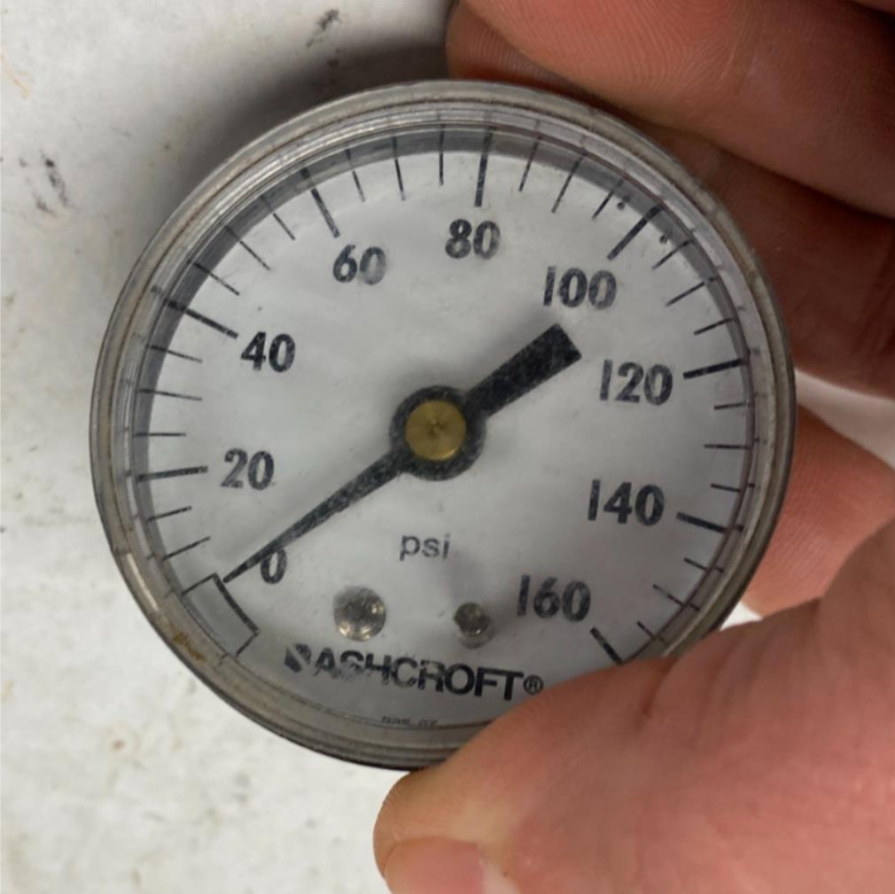 Ashcroft PSI Fuel Oil Pressure Gauge 595-07 160 PSI Harley Davidson