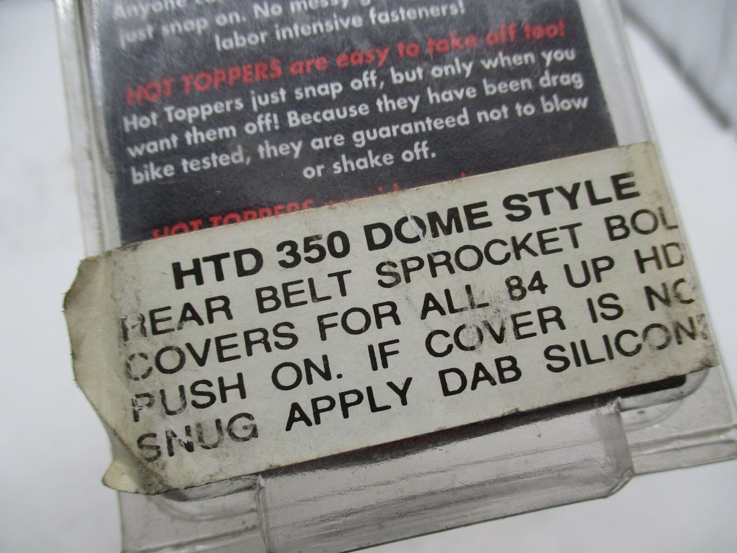 Fine Line Hot Toppers HTD 350 Dome Style Rear Belt Sprocket Harley Davidson