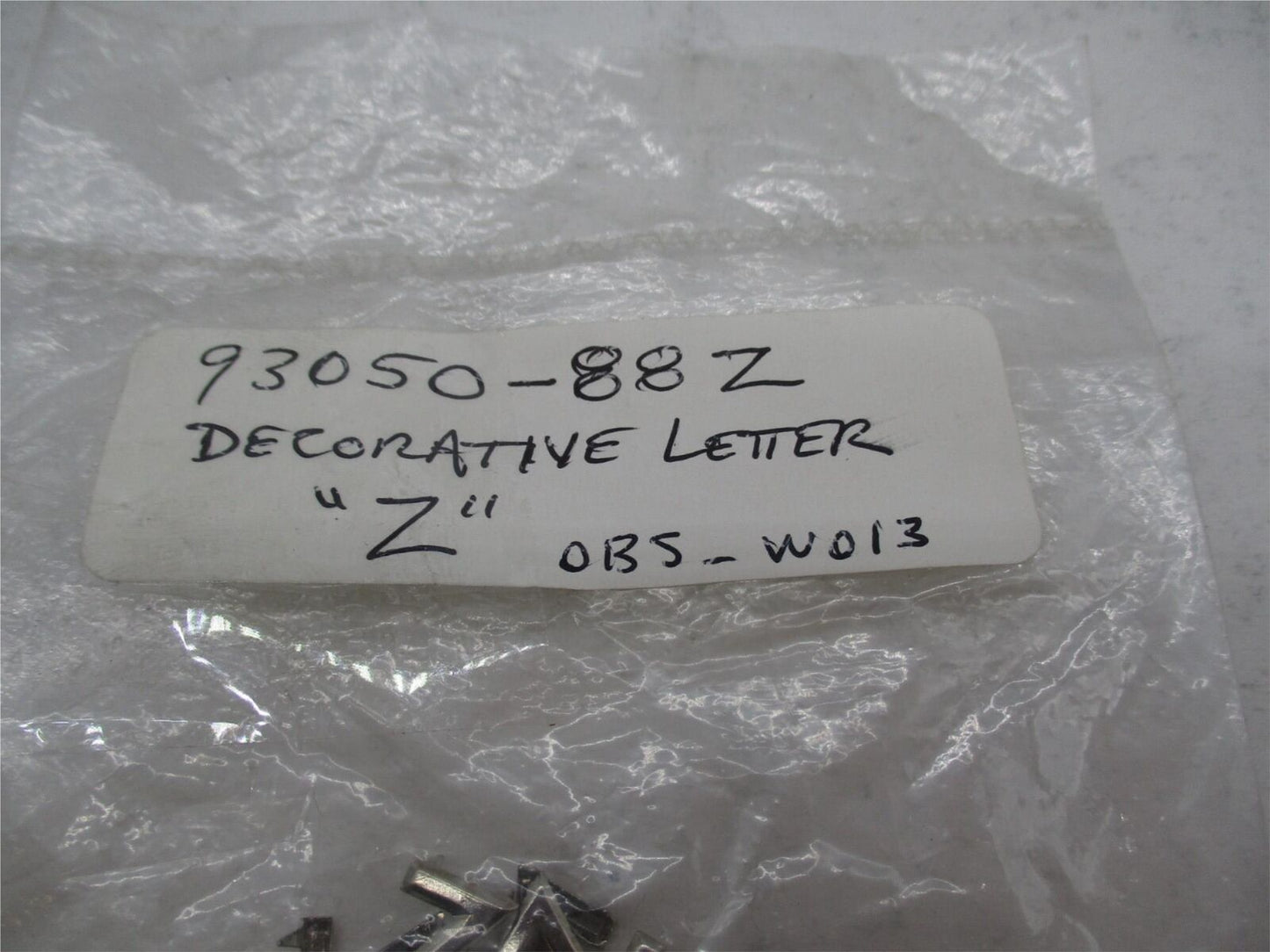 Lot of 4 Harley Davidson Genuine NOS Decorative Letter 93050-88S