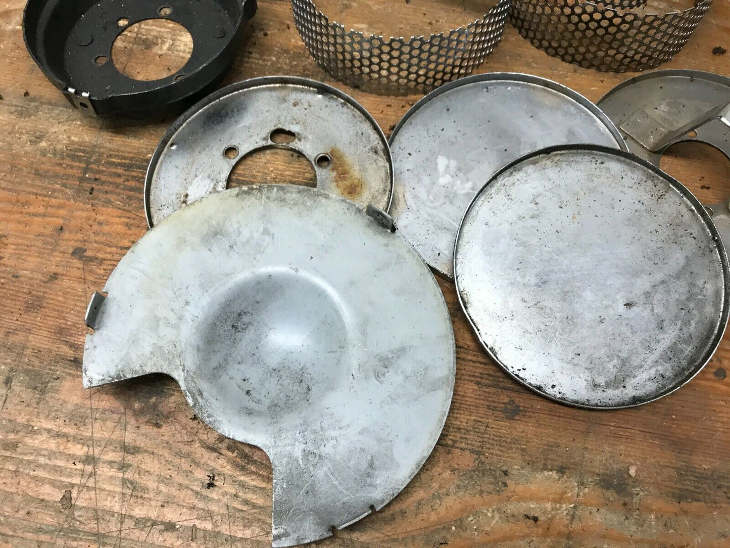Lot of harley davidson panhead Shovelhead Ironhead backing plates air cleaners