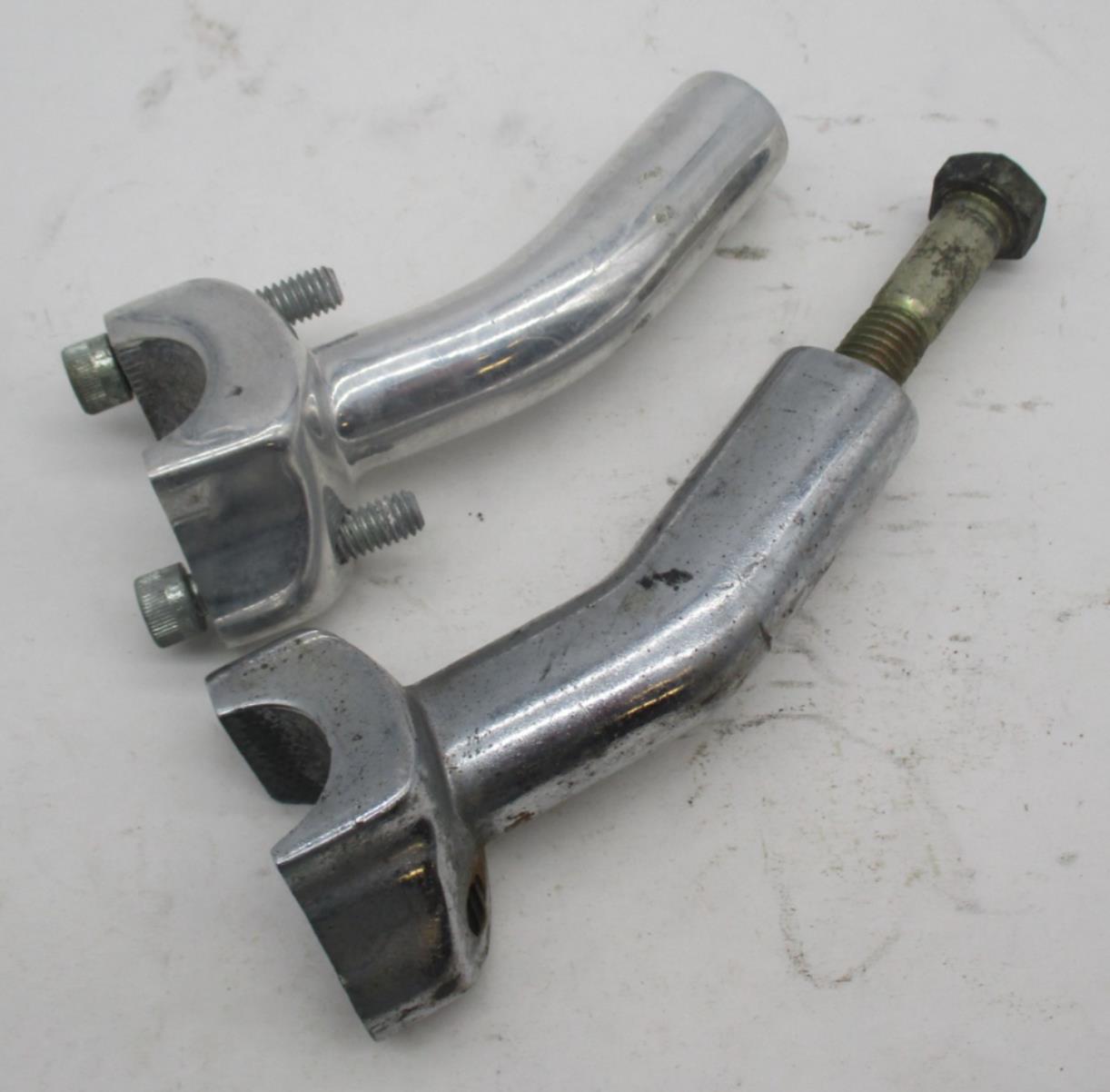 Lot of 2 Left Sides Harley Davidson Handlebar Clamp 4" Risers