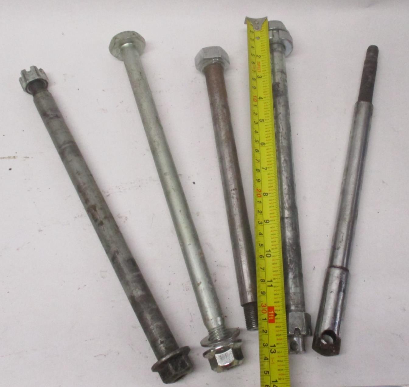 Mixed Lot of (5) Harley Front / Rear Wheel Axles Sportster Dyna Softail  #3