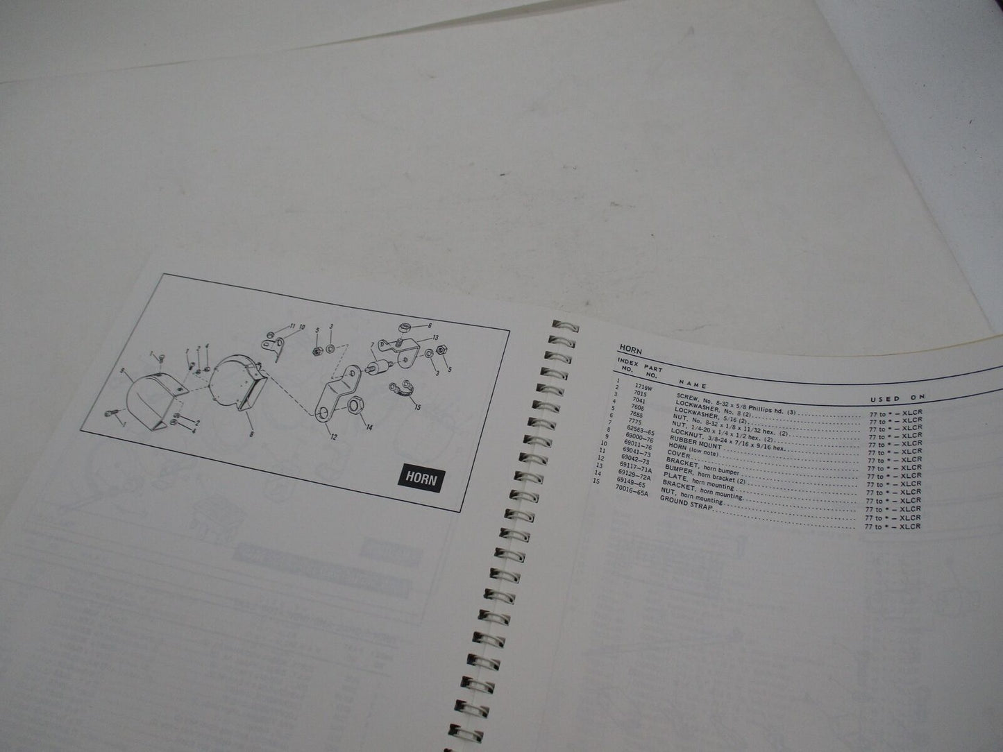 Harley Davidson Genuine Official Factory 1997 XLCR-1000 Parts Catalog 99426-77