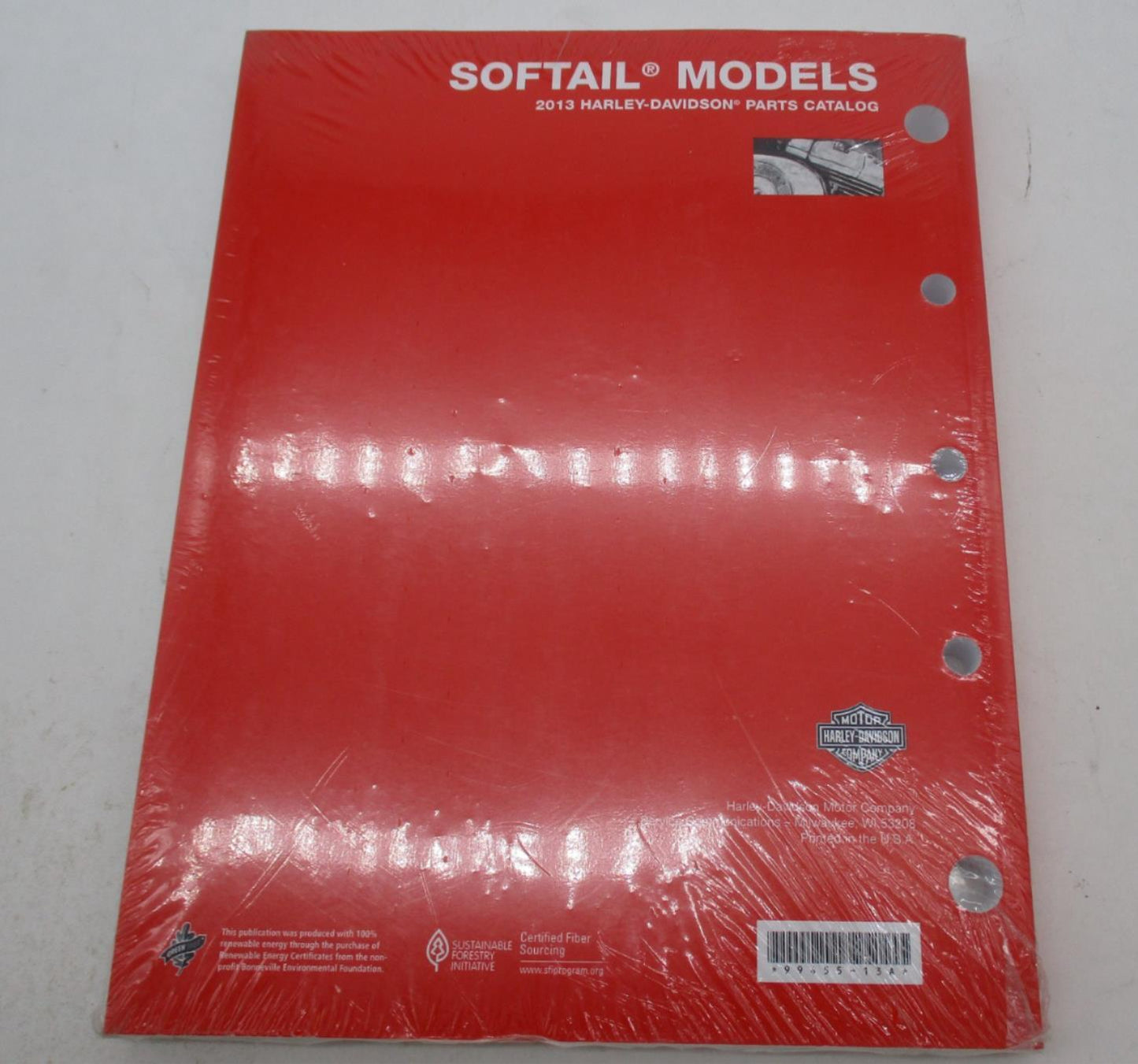Harley Davidson Official Factory 2013 Softail Parts Catalog Book 99455-13A