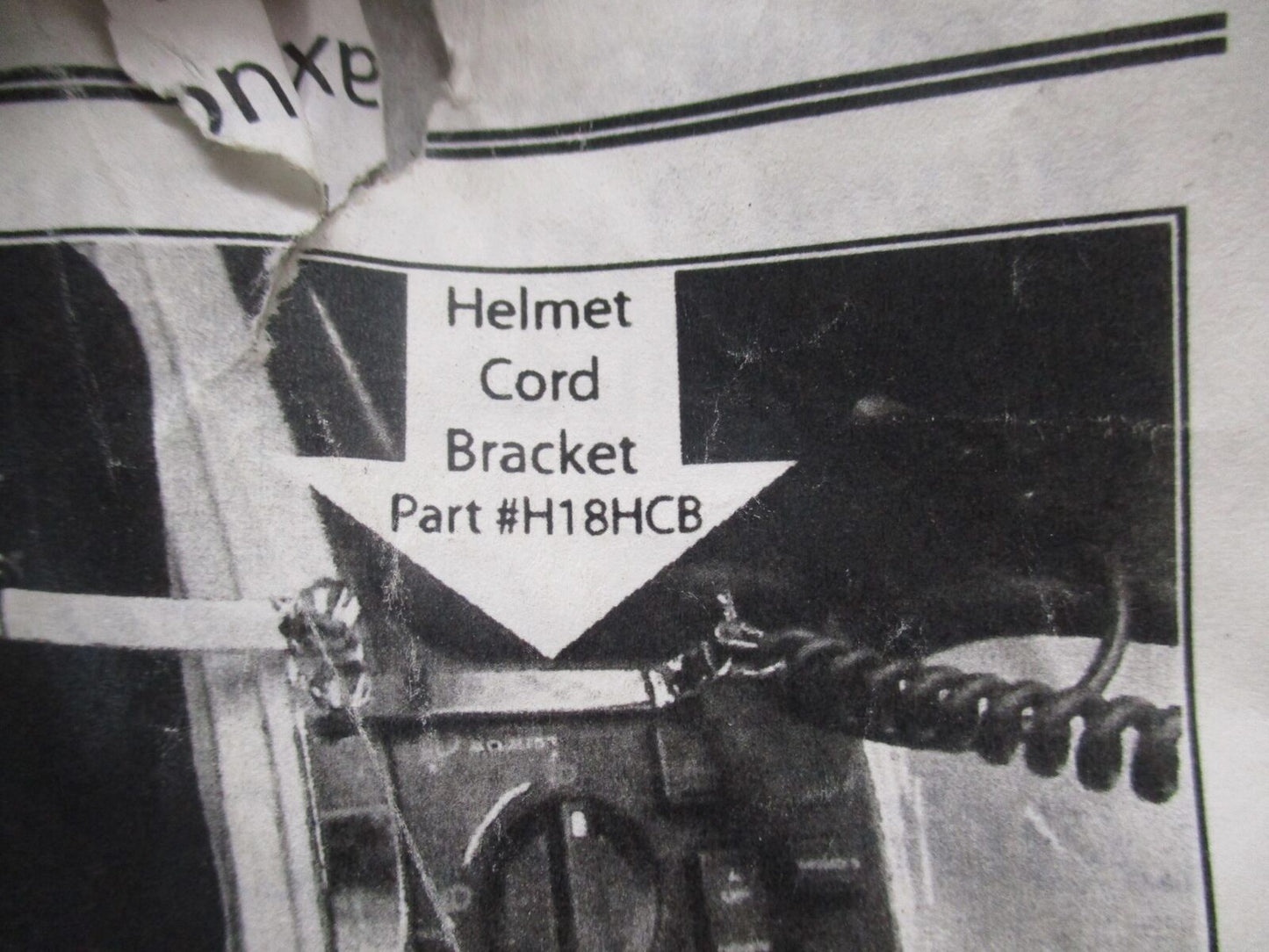 Motorcycle Paint Saving Helmet Cord Bracket