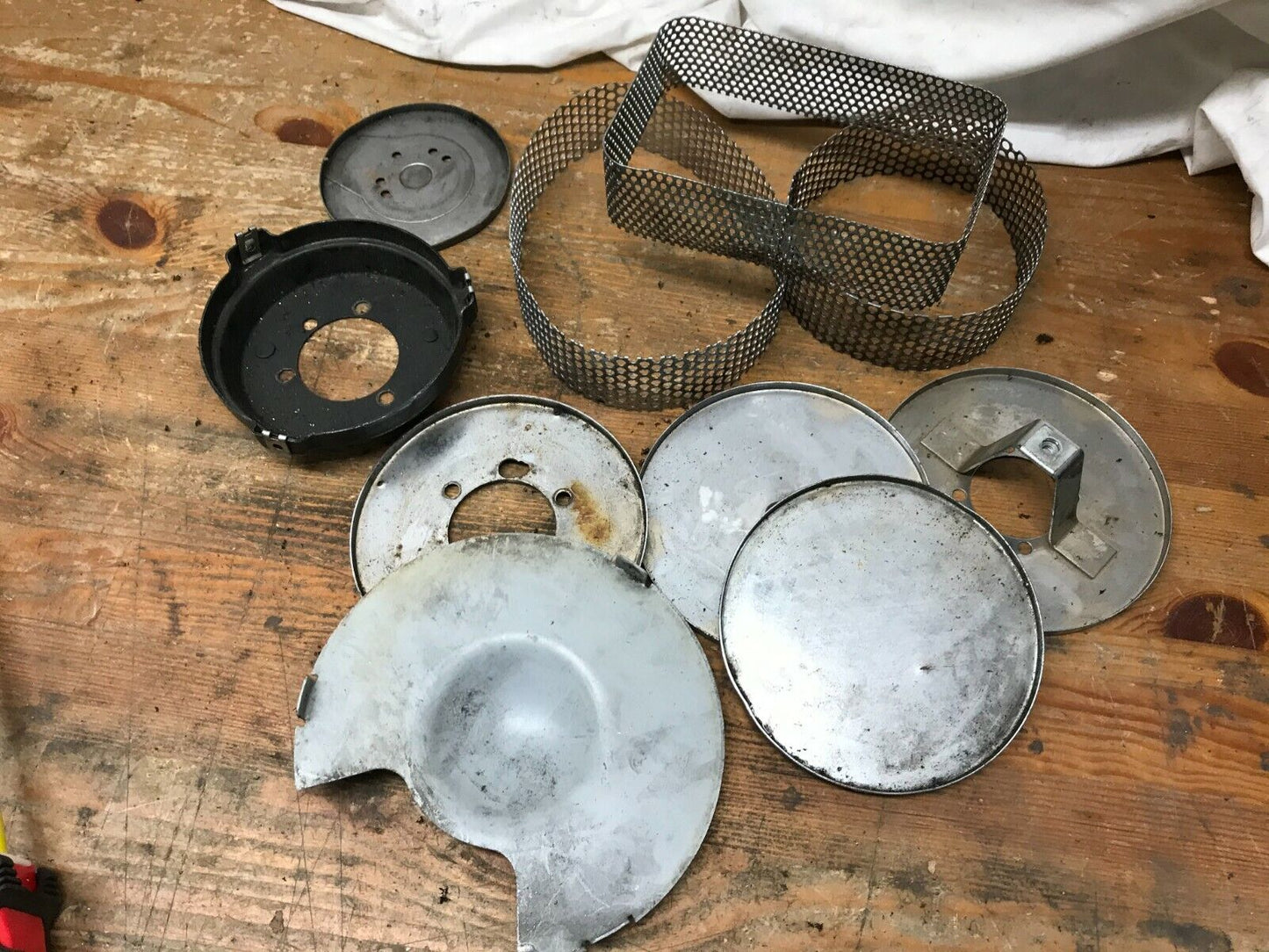Lot of harley davidson panhead Shovelhead Ironhead backing plates air cleaners