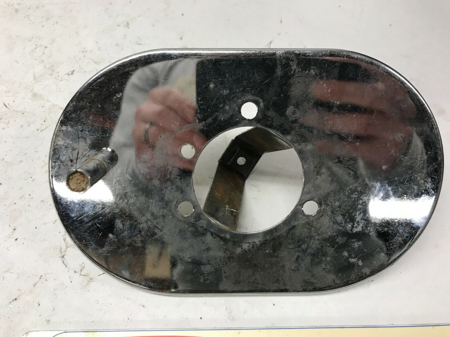 Harley Air Cleaner Backing Plate Bendix Ironhead Shovelhead Bobber Chopper
