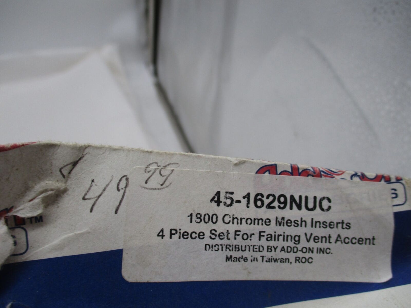 Add On Inc Honda GL1800 Chrome Mesh Fairing Vent Accent Inserts 45-1629NUC