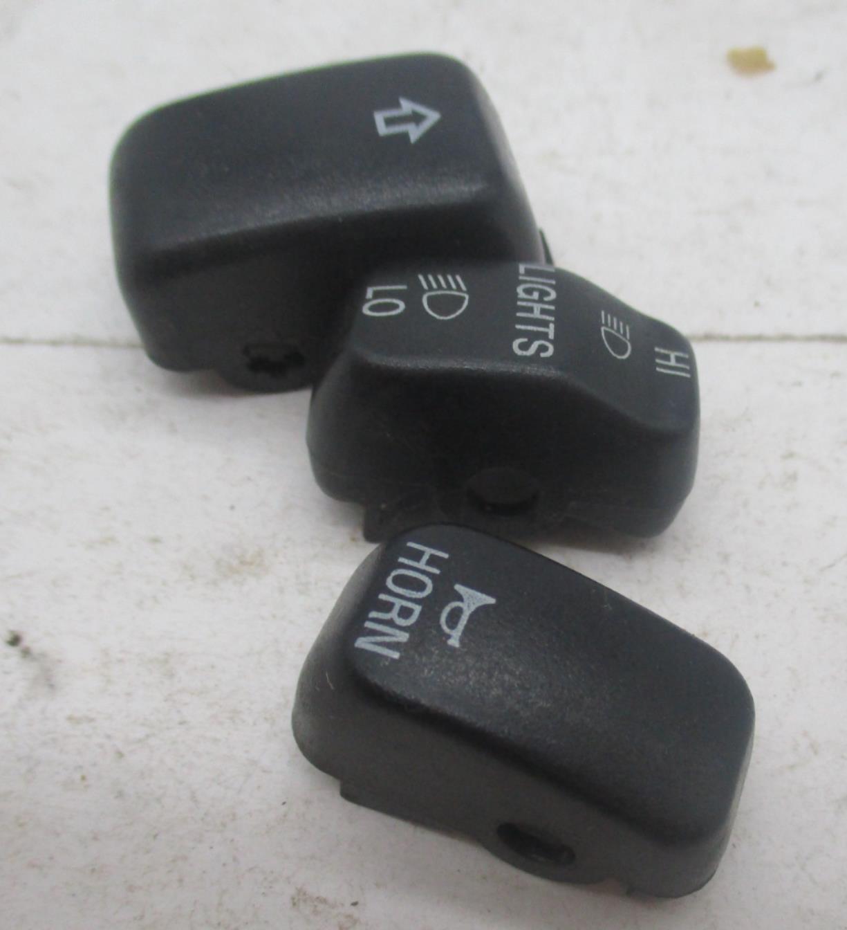 Lot of 3 Harley Davidson Handlebar Switch Assembly Buttons Black