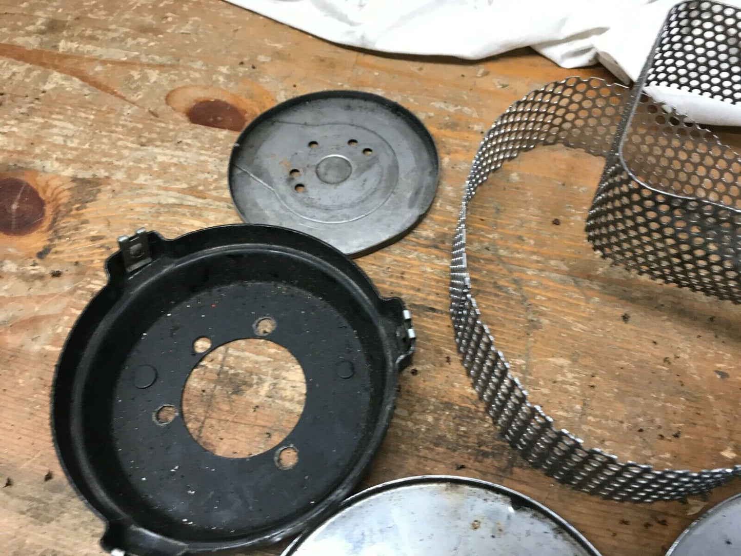 Lot of harley davidson panhead Shovelhead Ironhead backing plates air cleaners