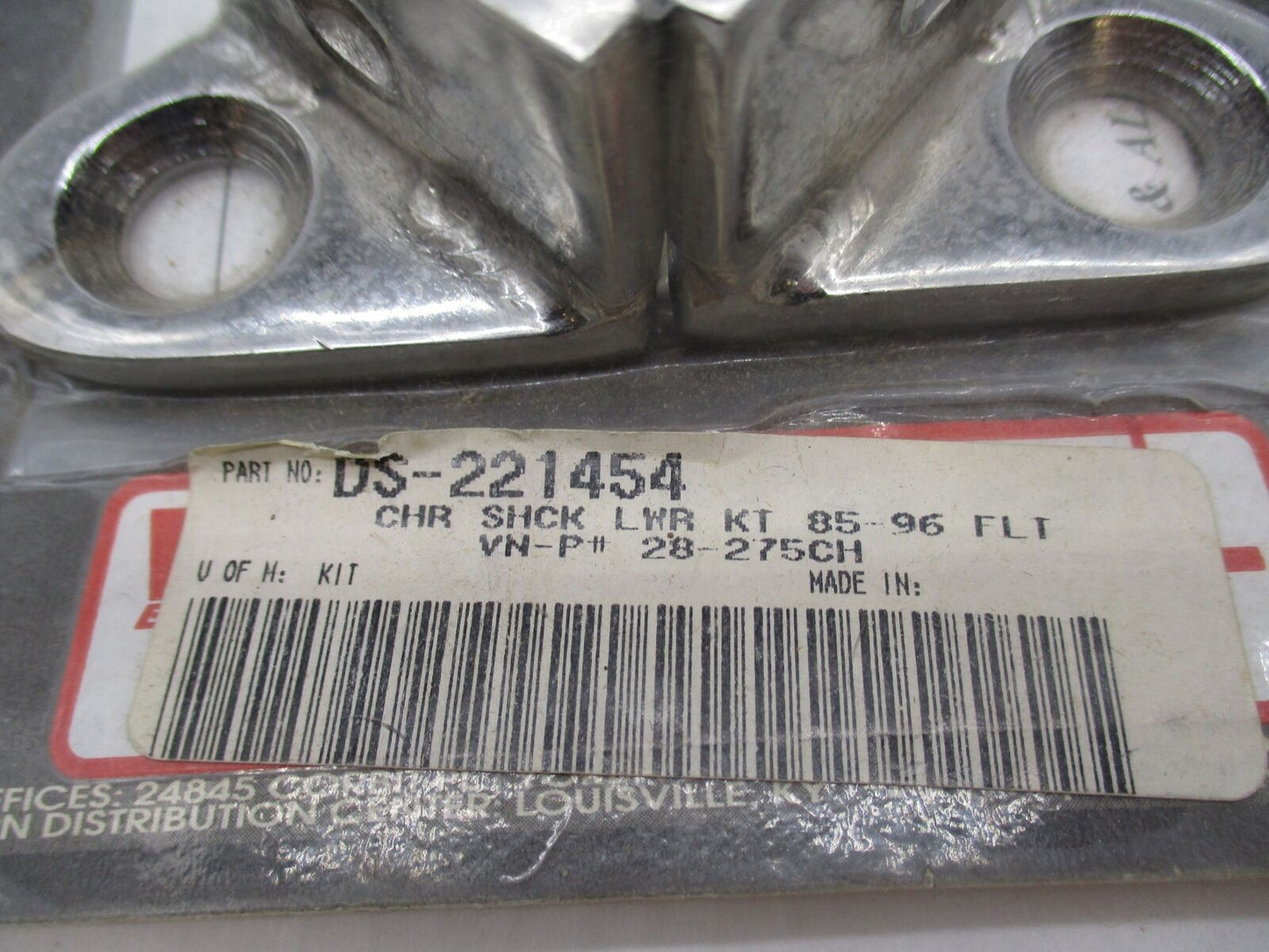 Harley Davidson White Brothers 1985-1996 FLT Chrome Shock Lowering Kit 28-275CH