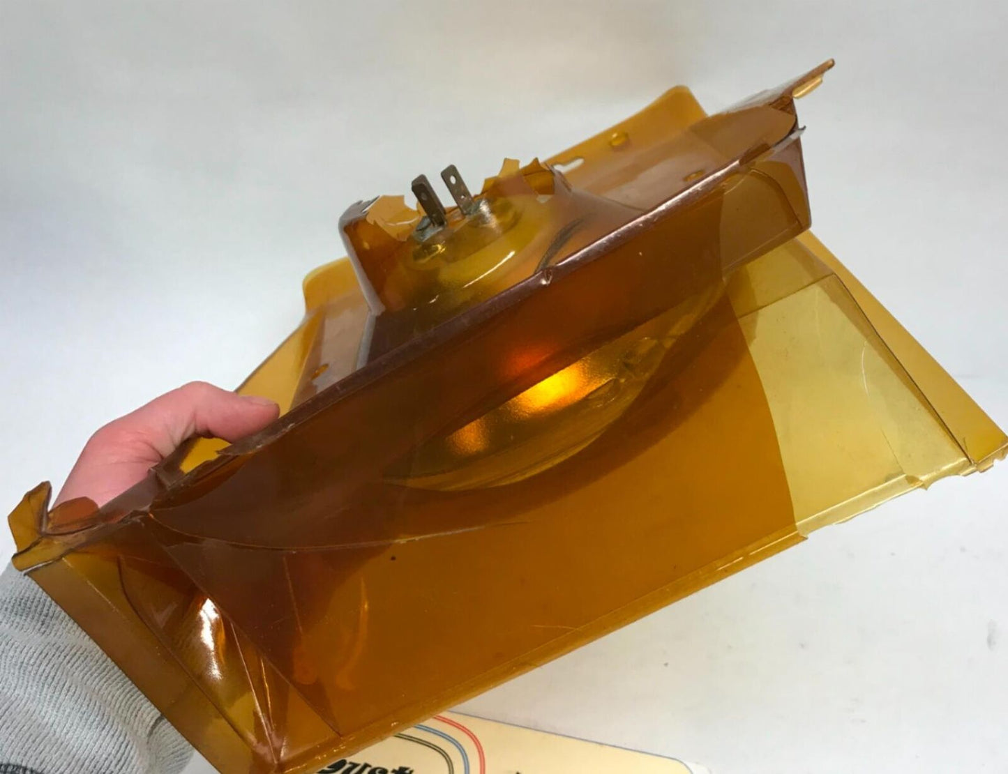 7" Trilliant Headlight Shell 55/60 H4 Bulb Blue Dot Harley Motorcycle Seal Beam