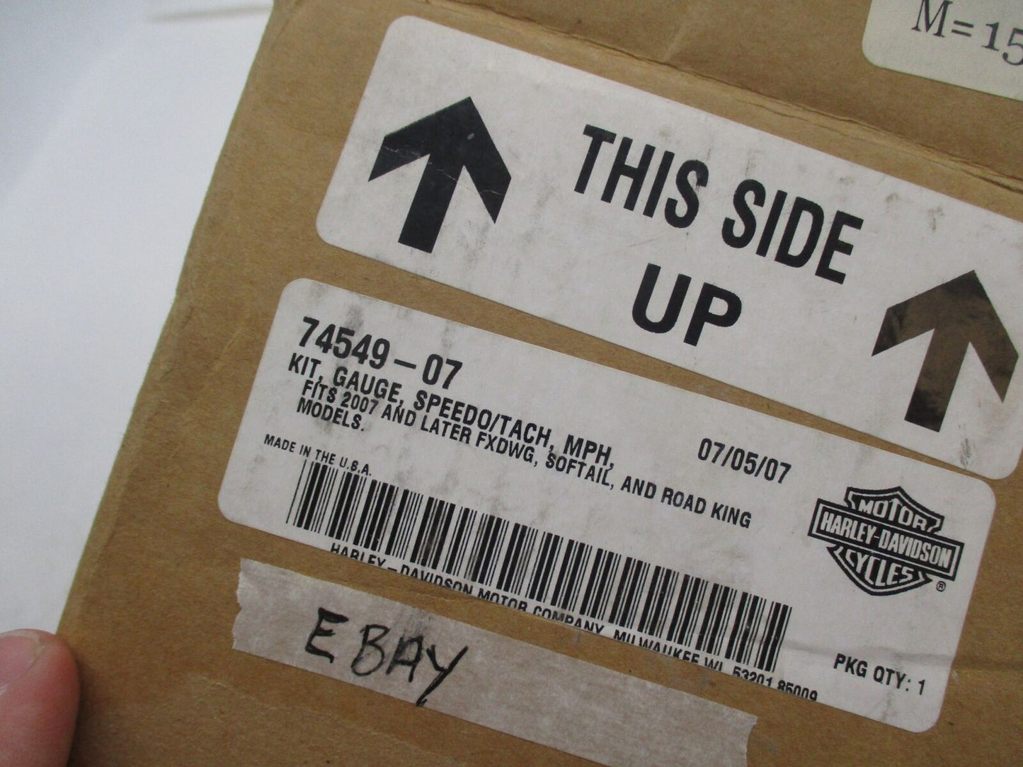 Harley Davidson Genuine NOS Speedometer Tachometer MPH Gauge Kit 74549-07