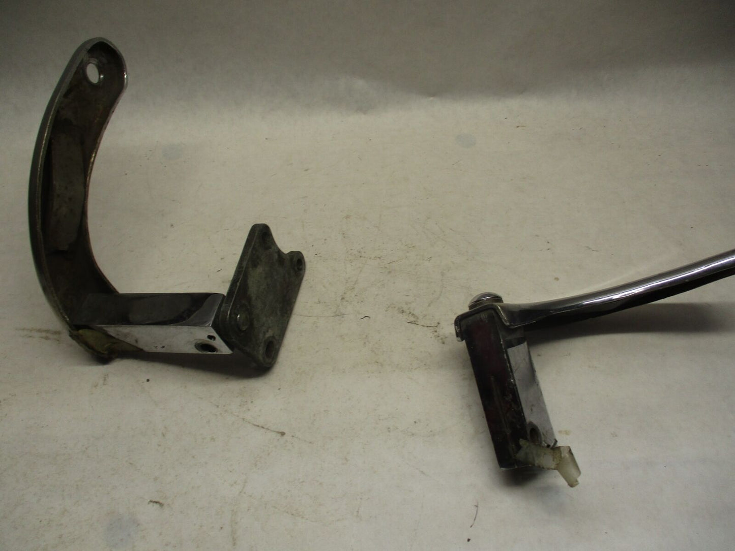 Pair of Harley Davidson Big Twin Chrome Foot Peg Mounting Bracket Extensions
