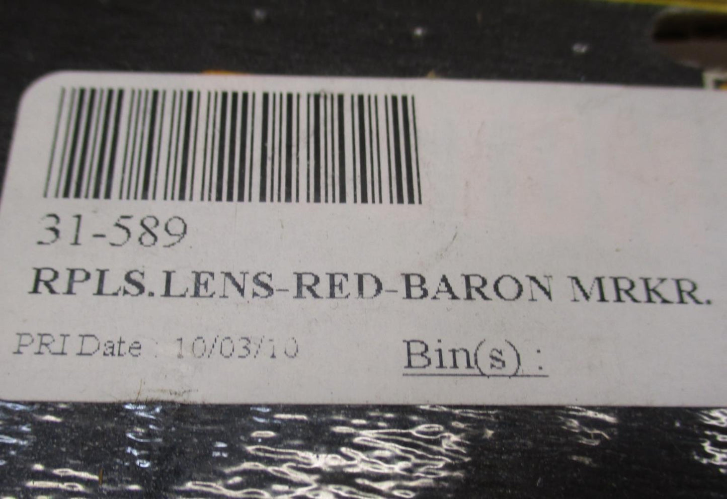 Custom Chrome Marker Light Lens and Gasket Mini Red Baron 31-589 Harley Davidson