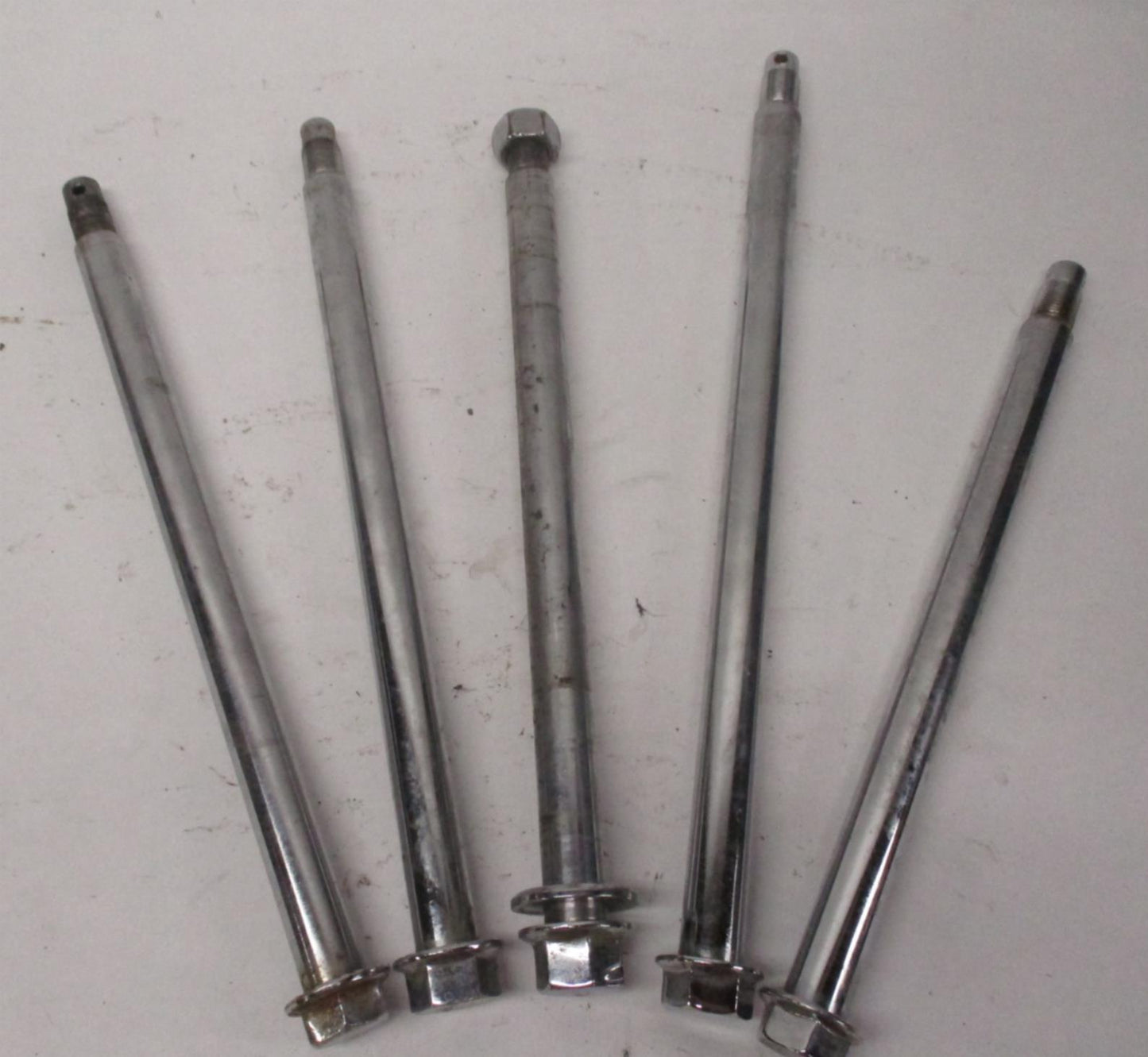 Mixed Lot of (5) Harley Davidson Chrome Wheel Front / Rear Axles #5