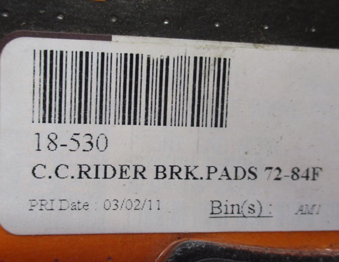 Custom Chrome Harley Davidson Rider Brake Pads 1972-1984 FL FX 18-530
