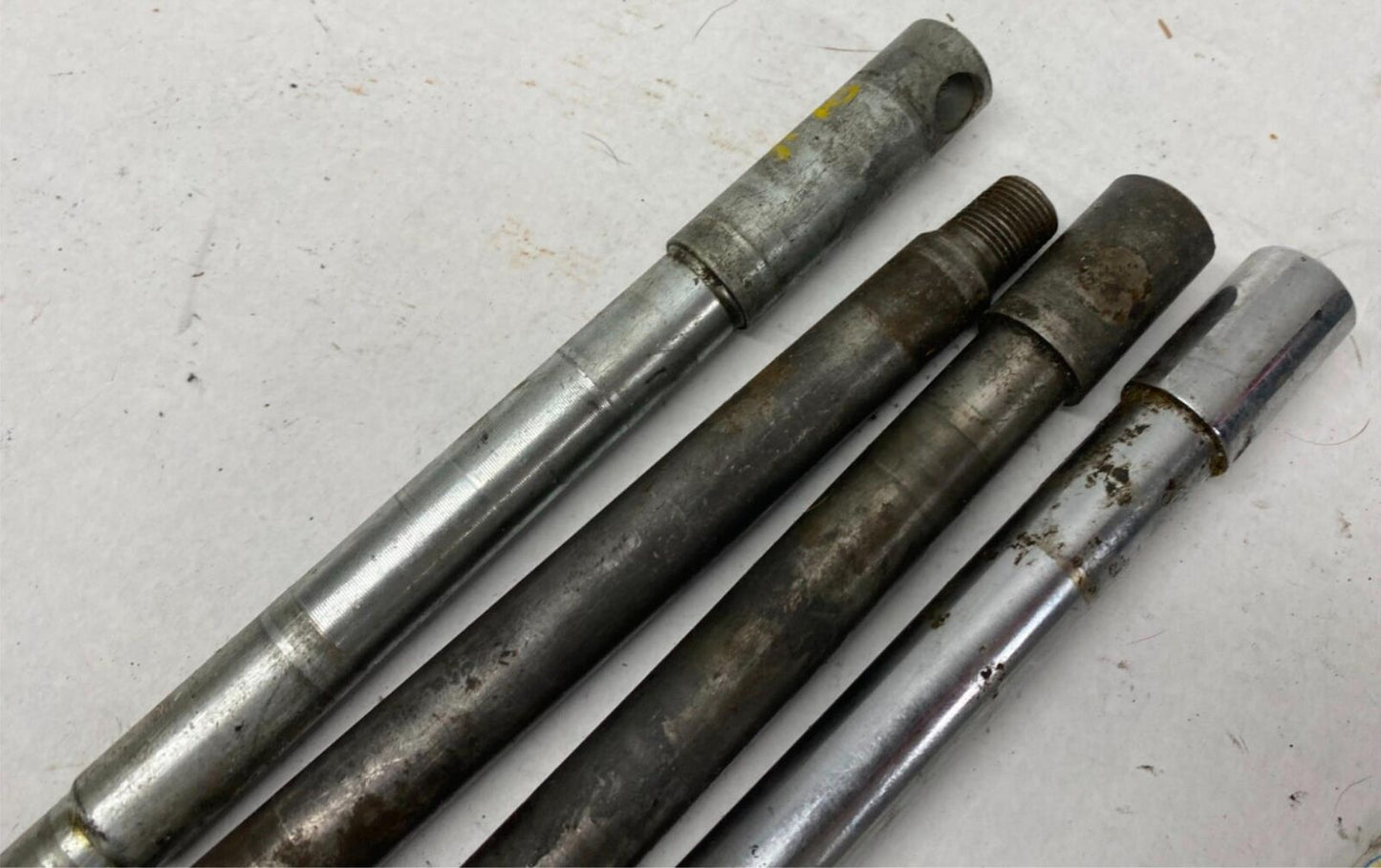 Mixed Lot of Harley Davidson Front Rear Wheel Axles Sportster Narrow Glide