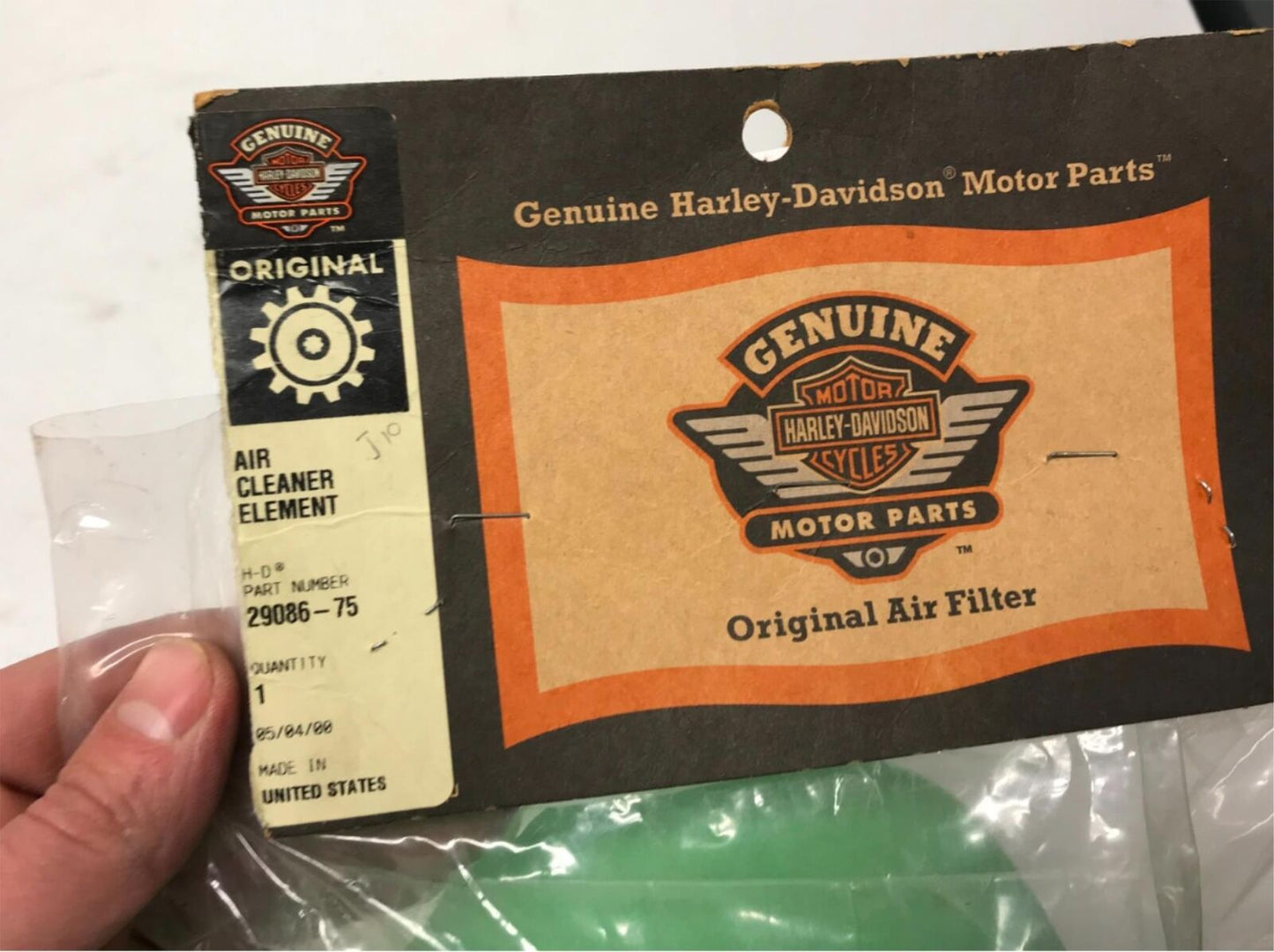 Genuine Harley Davidson Air Cleaner Element Filter 29086-75