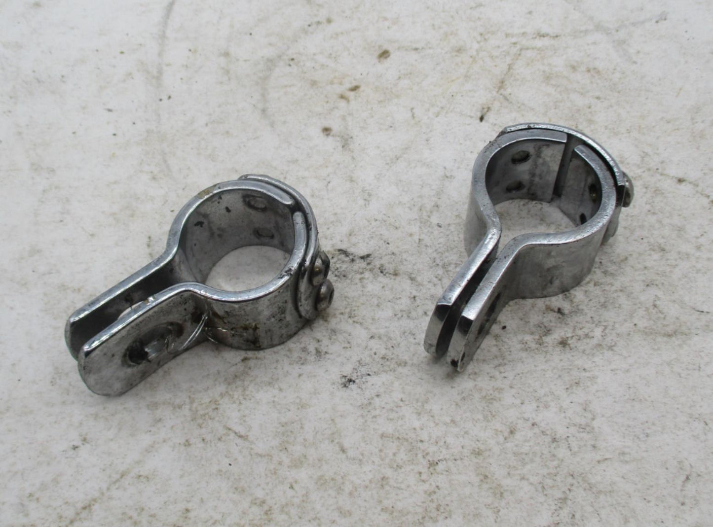 Pair of Harley Davidson Highway Peg Crash Bar Clamps