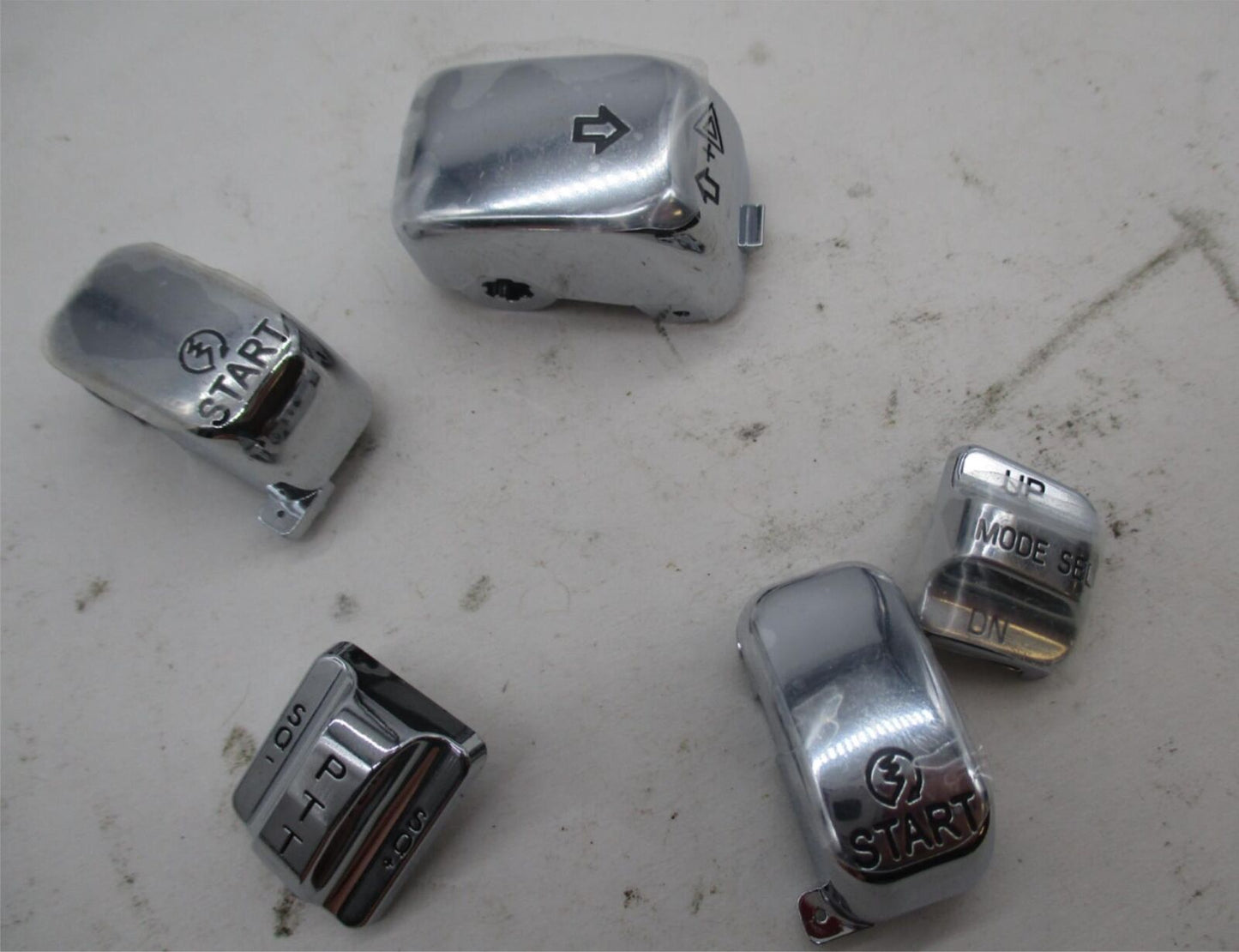 Mixed Lot of 5 Harley Davidson Chrome Handlebar Control Switches Switch Covers