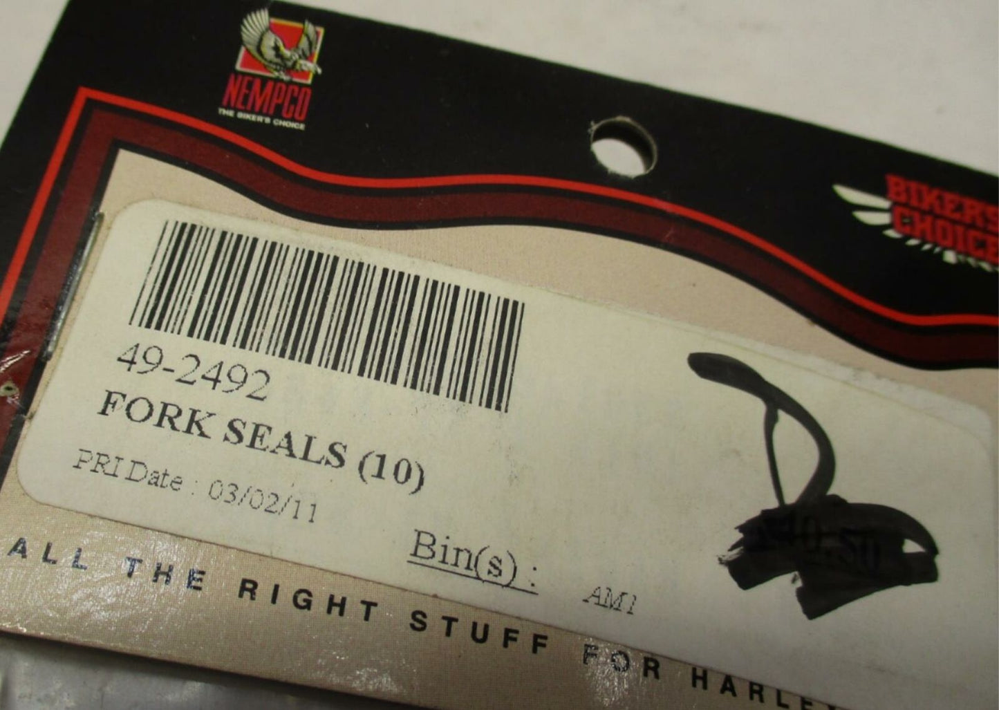 Biker's Choice 49-2492 Harley Davidson Motorcycle Fork Seals