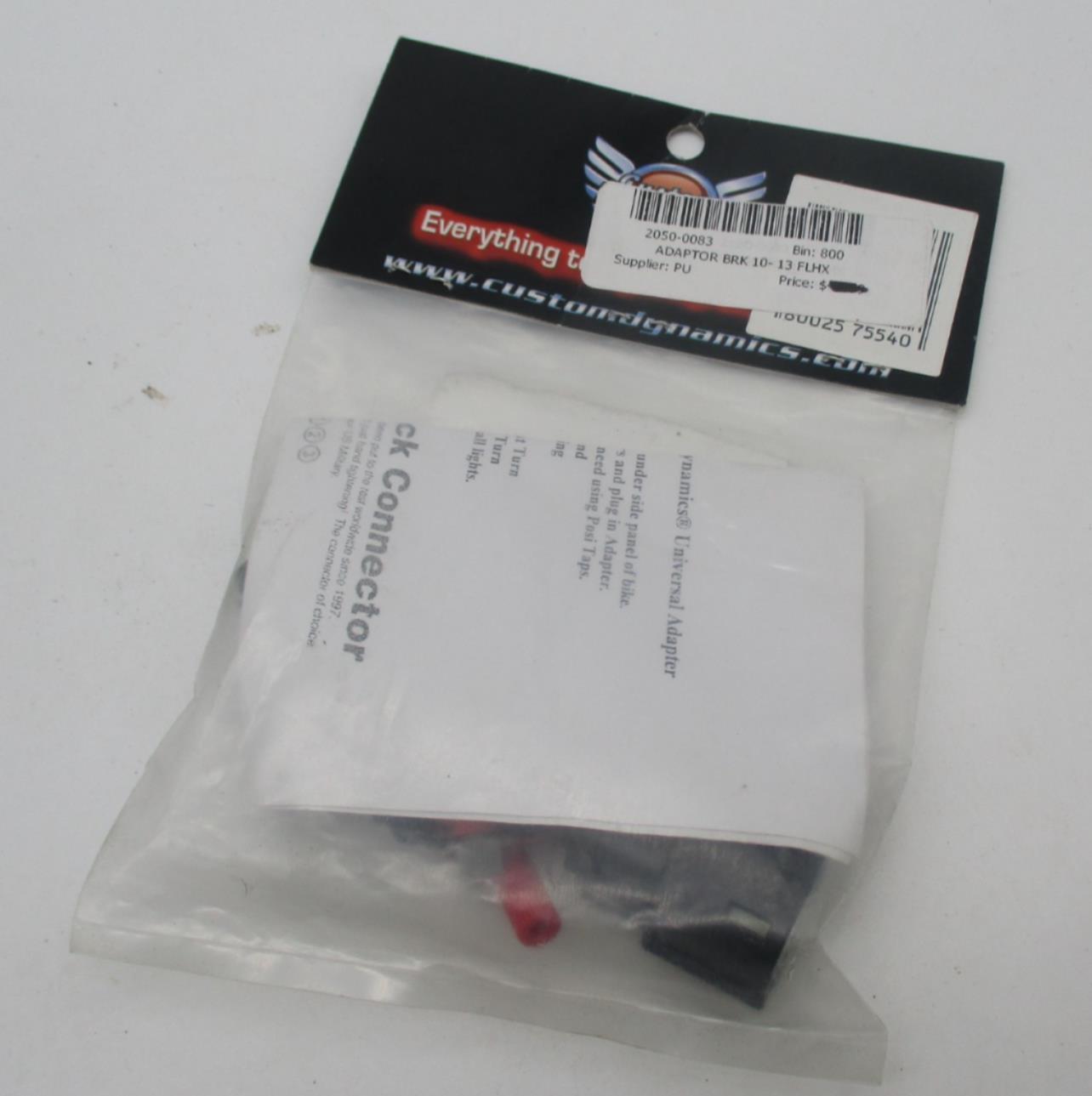 Harley Davidson Custom Dynamics 2050-0083 Plasma Rod Brake Light Adaptor 10-FLHX