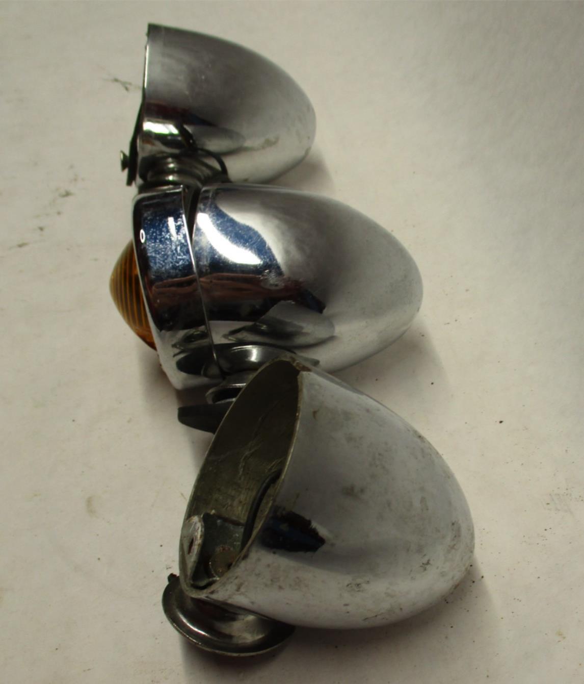 Lot of (3) Harley Davidson Bullet Turn Signals Housing