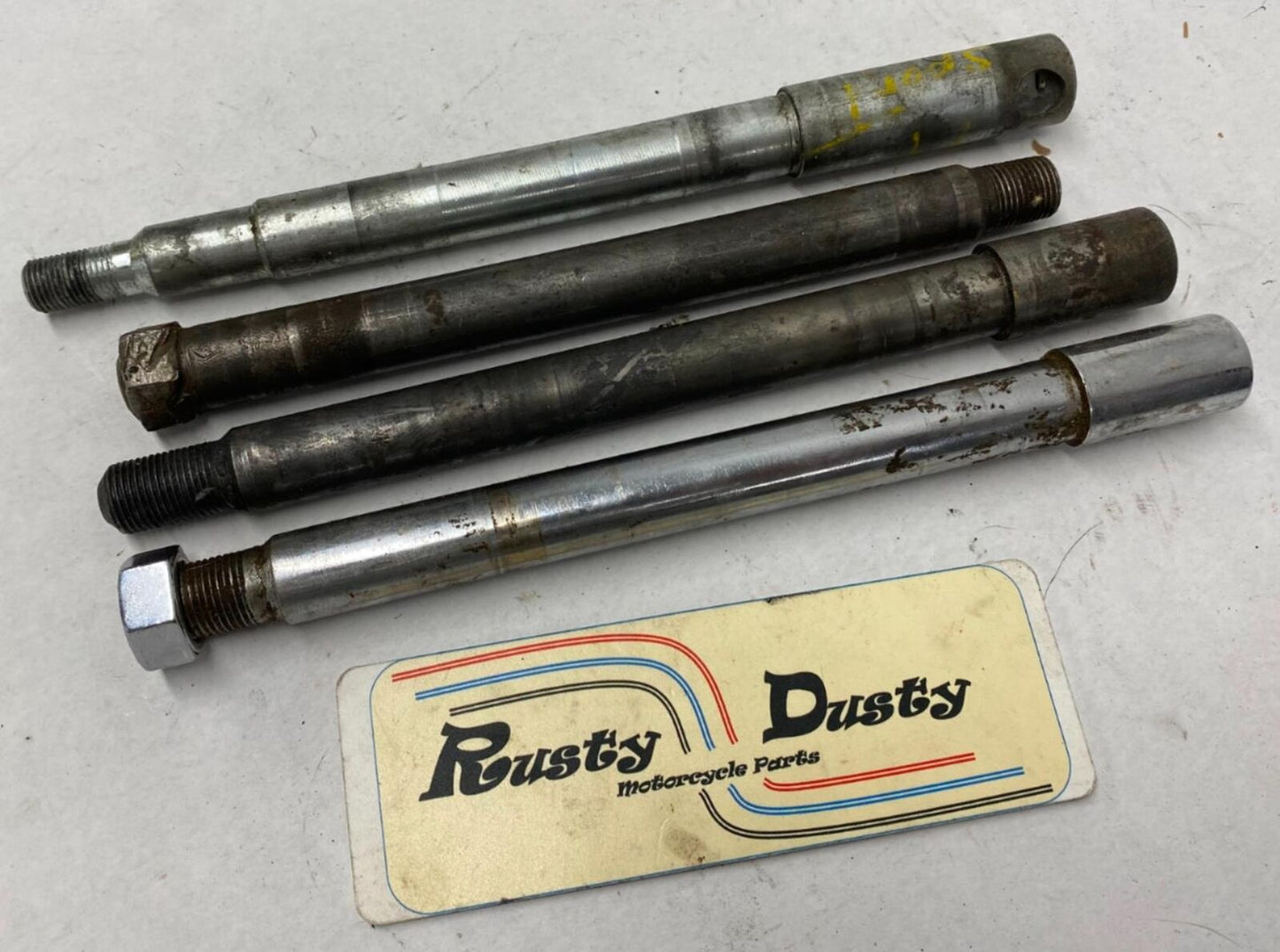 Mixed Lot of Harley Davidson Front Rear Wheel Axles Sportster Narrow Glide