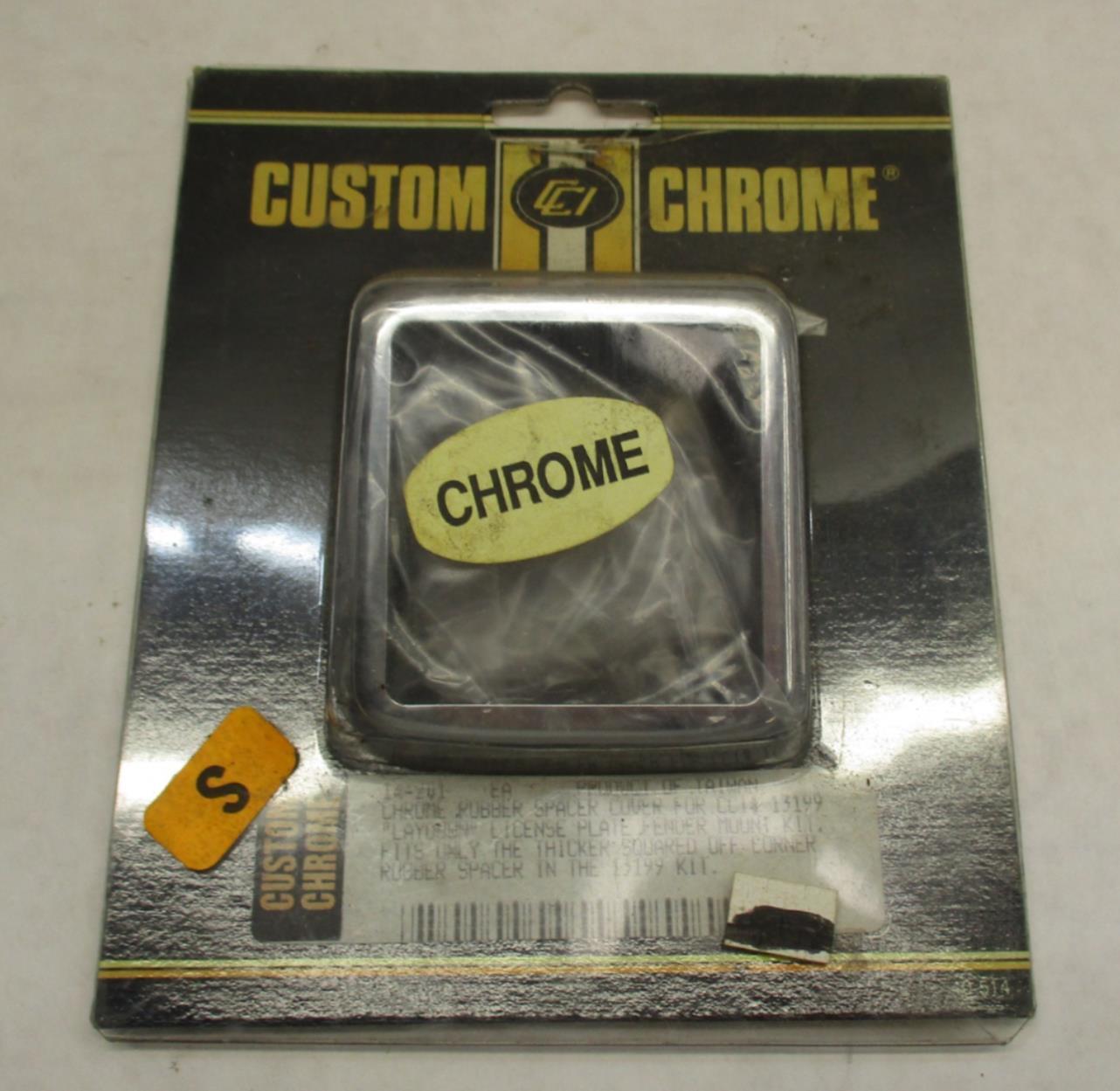 Custom Chrome Harley Davidson License Plate Rubber Spacer 14-201