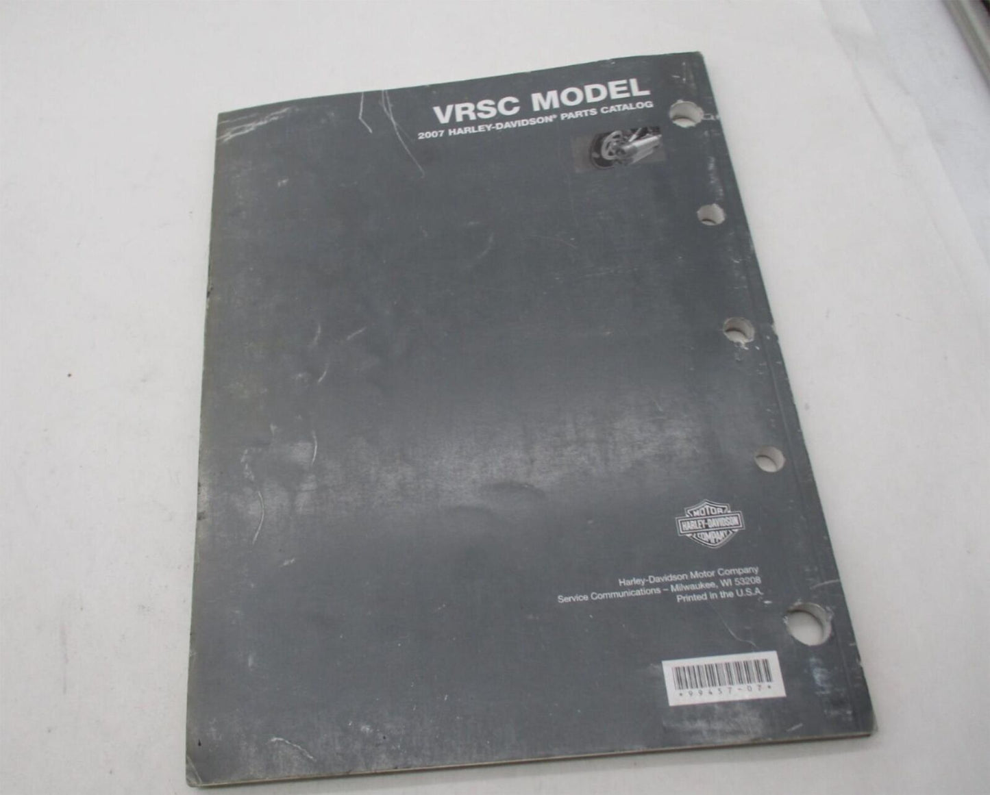 Harley Davidson Official Factory Genuine 2007 V-Rod VRSC Parts Catalog 99457-07