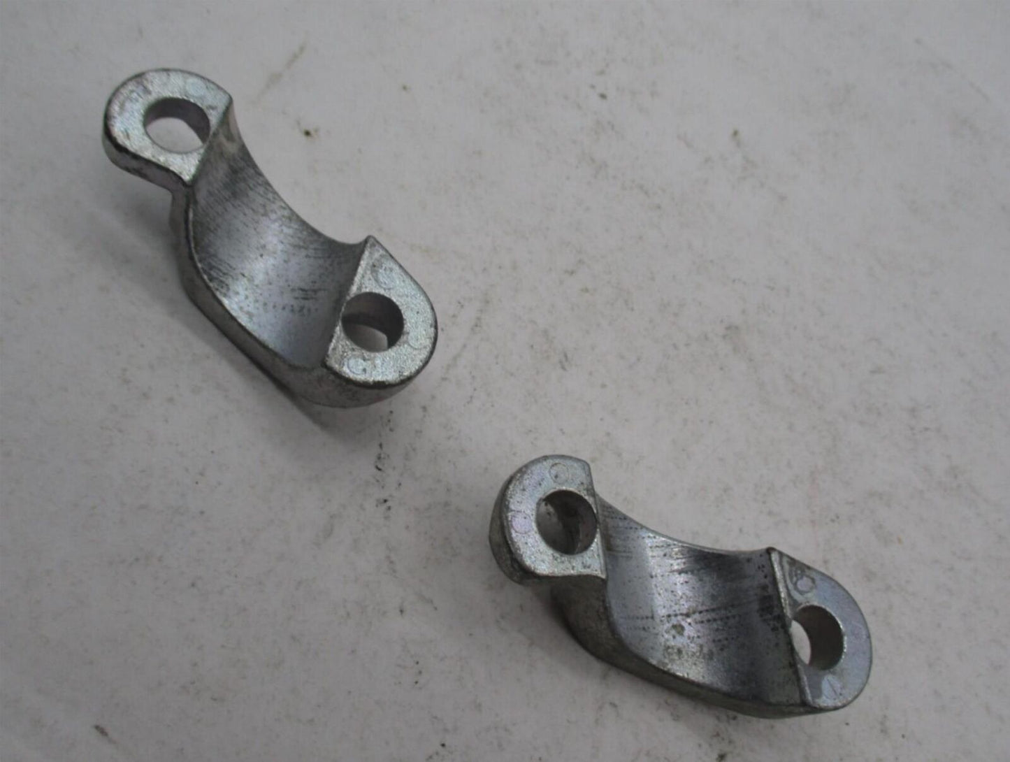 Lot of 2 Harley Davidson Same Side Handlebar Riser Clamps Straps Touring Models