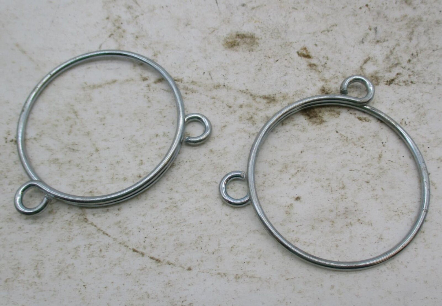 Lot of 3 Triumph Front Fork Gaitor Boot Retaining Clamp Spring Rings