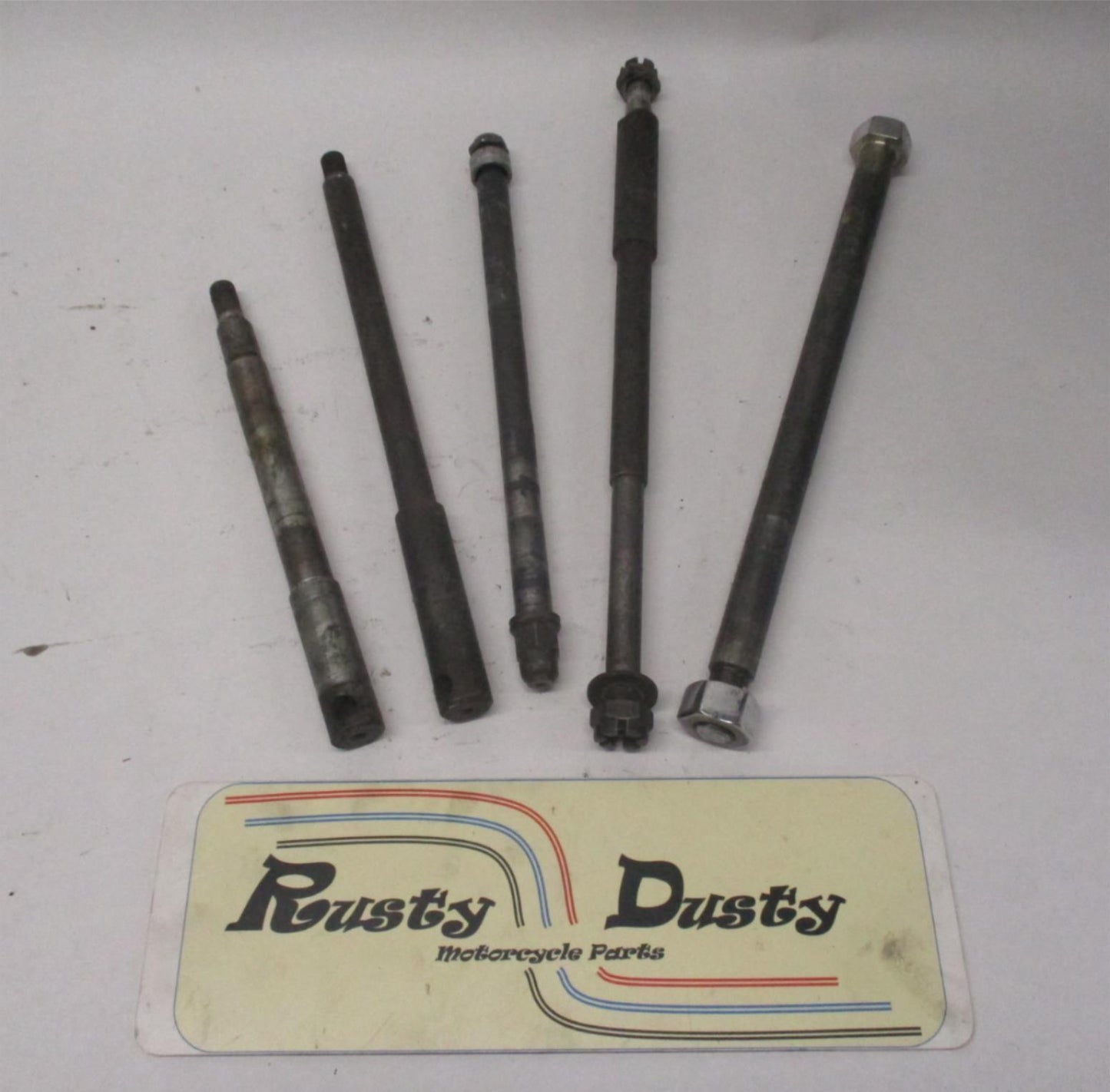 Mixed Lot of (5) Harley Front / Rear Wheel Axles Sportster Dyna Softail #2